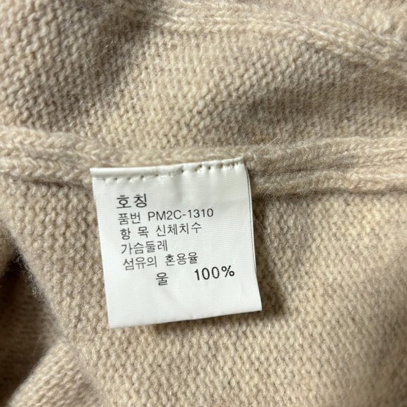 Polo Ralph Lauren Oatmeal Wool Cable Knit Turtleneck Sweater - Medium - Picture 7 of 11